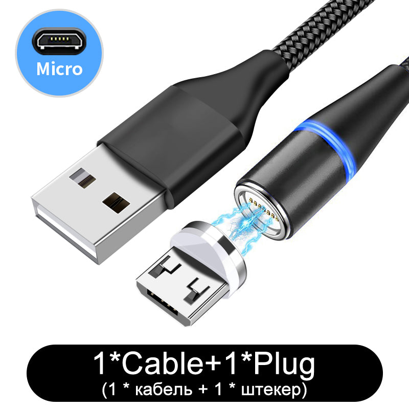 Nylon Braided Fast Charging Magnetic Data Cable