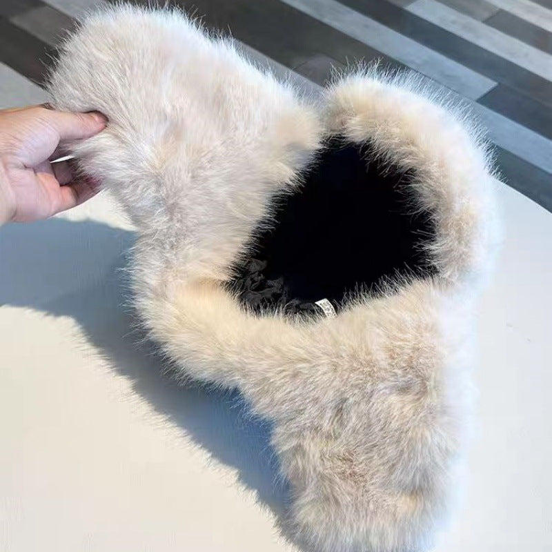 Men's Thickened Long-pile Lei Feng Hat For Skiing And Warmth