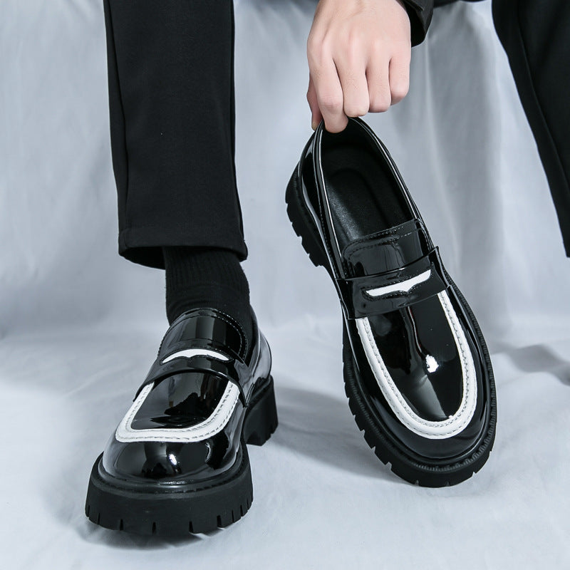Men's Chunky Heel Fashion All-matching