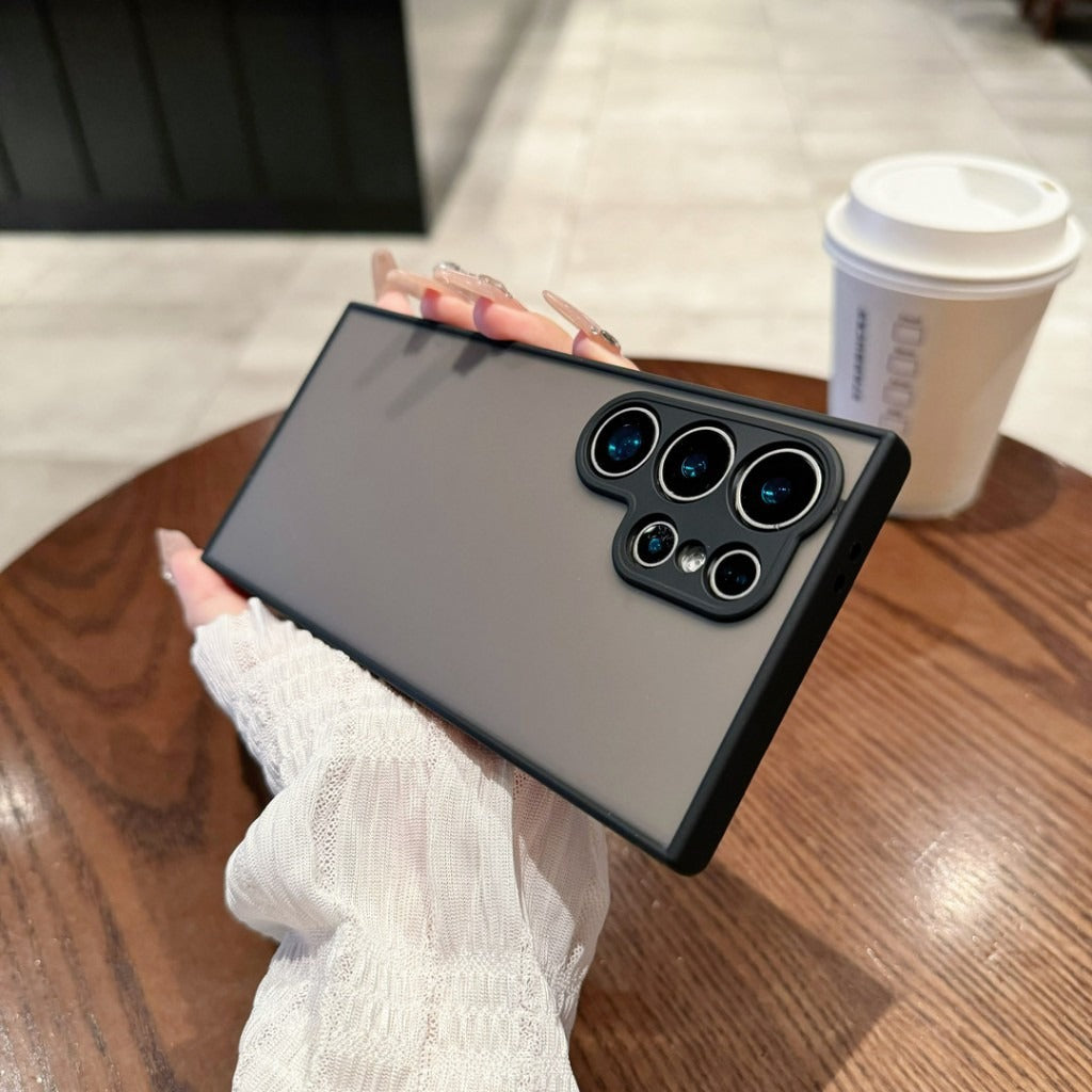 Simple Contrast Color Silicone Frosted All