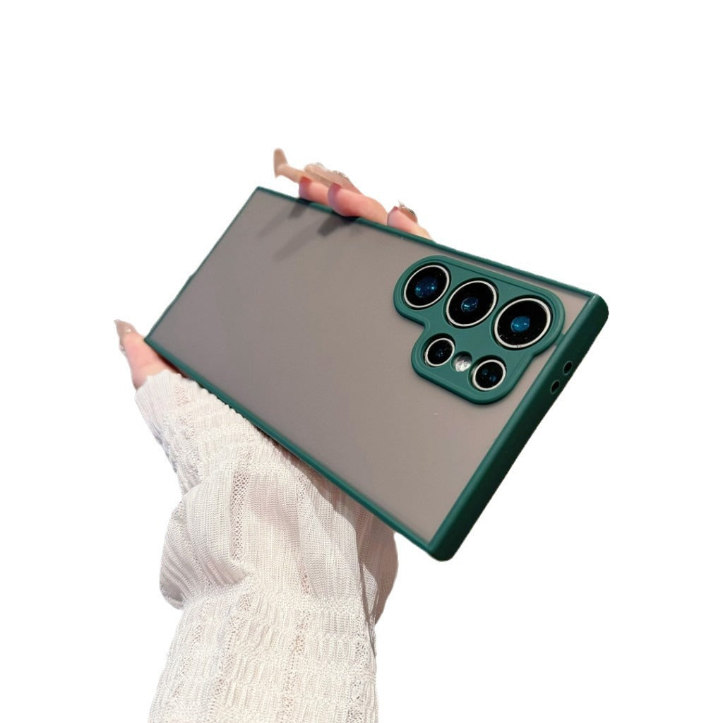 Simple Contrast Color Silicone Frosted All