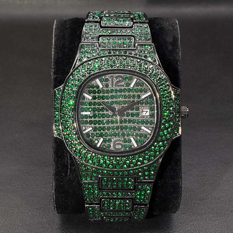 Special-interest Full Diamond Rap Hip Hop Watch