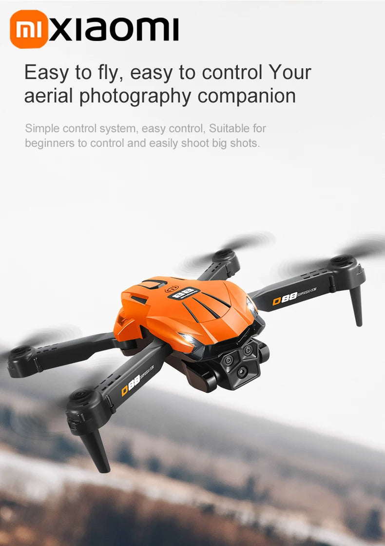 Xiaomi D88 Drone 8K Aerial Professional Hd Aerial Photography Obstacle Avoidance Brushless Motor Dual-camera 1-key return Drone