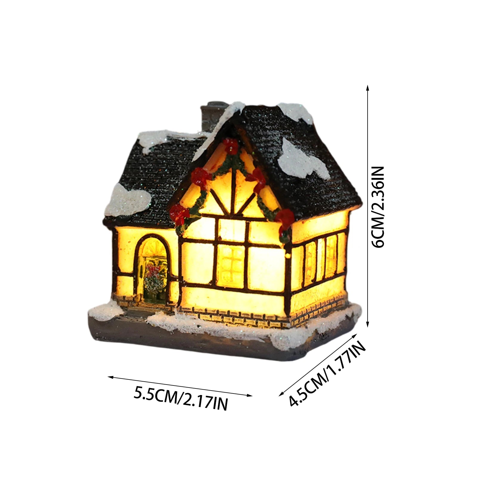 Christmas Houses Christmas Decoration With Lights Room Tabletop Supplies Festive Atmosphere Ornament Holiday Gift