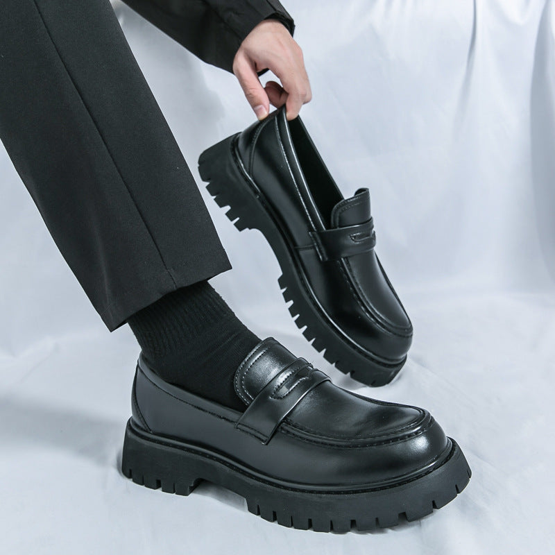 Men's Chunky Heel Fashion All-matching