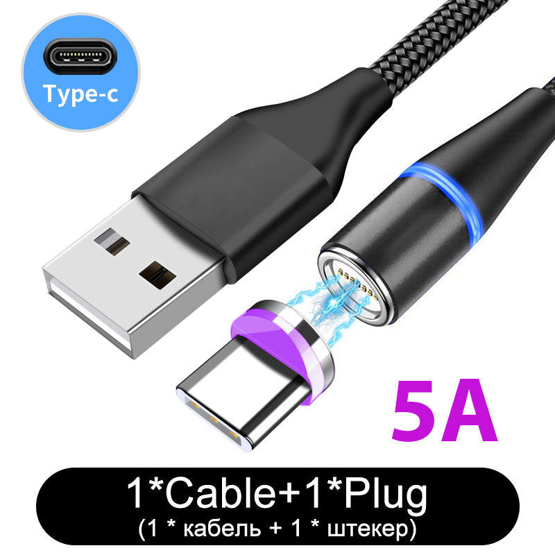Nylon Braided Fast Charging Magnetic Data Cable
