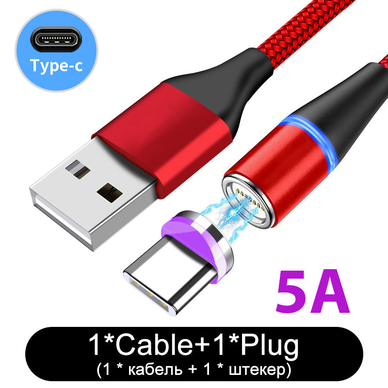 Nylon Braided Fast Charging Magnetic Data Cable