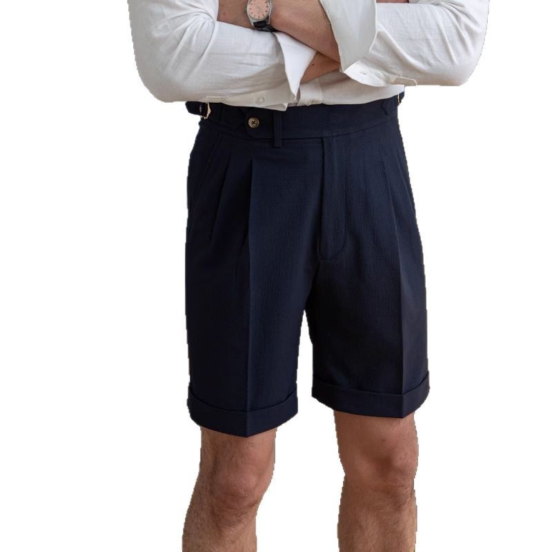 Men's Gentleman Five-point Suit Pants


