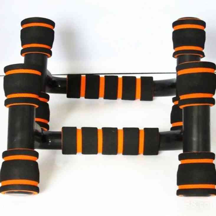 H-shaped Push-up Stand Sponge Hand Grip ABS Fitness Chest 