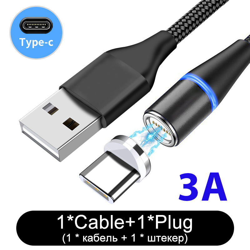 Nylon Braided Fast Charging Magnetic Data Cable