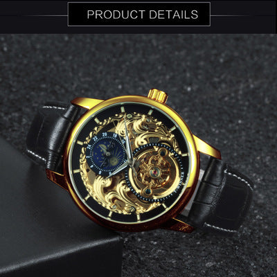 Carved Hollow Automatic Mechanical Watch


