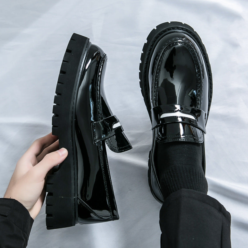 Men's Chunky Heel Fashion All-matching