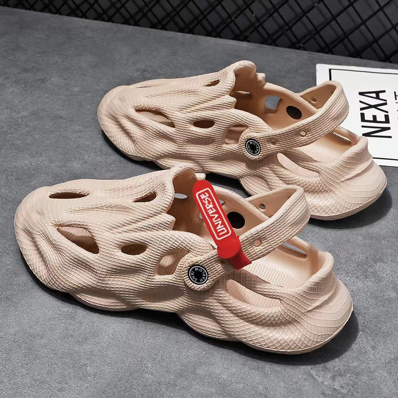 Coconut Slippers Couple Summer Dual-use Closed Toe Beach Hole Shoes
Coconut Slippers Couple Summer Dual-use Closed