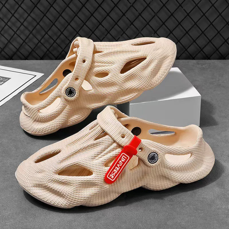 Coconut Slippers Couple Summer Dual-use Closed Toe Beach Hole Shoes
Coconut Slippers Couple Summer Dual-use Closed