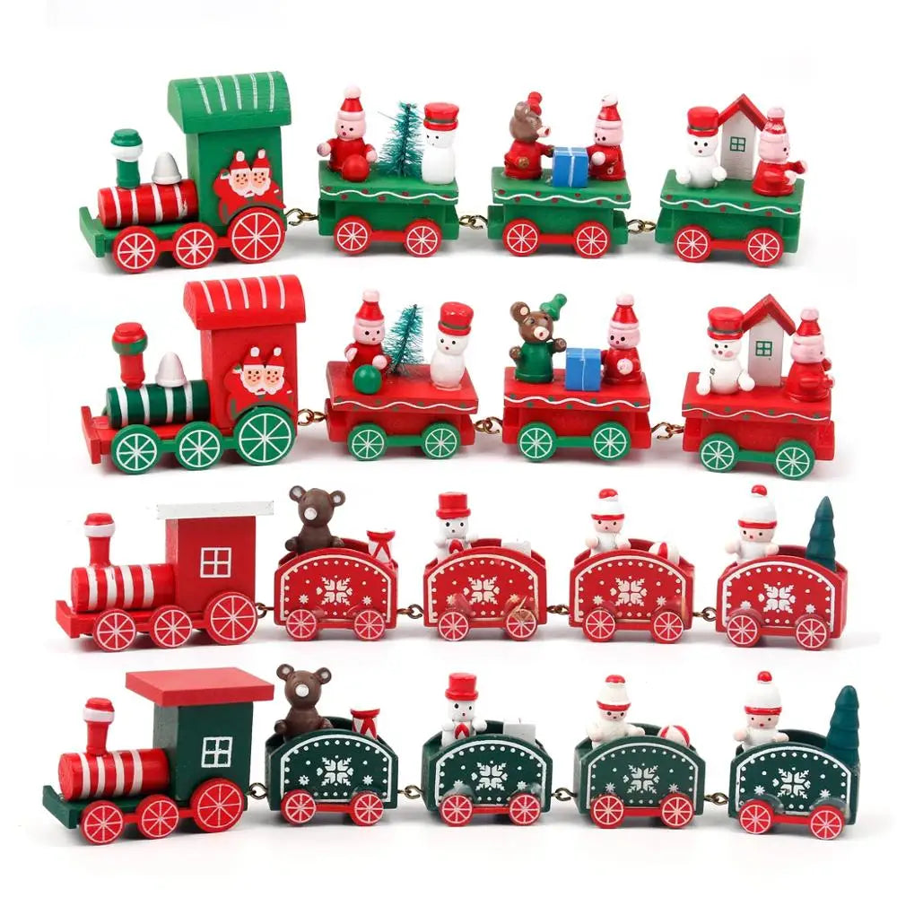 Christmas Train Merry Christmas Decorations For Home 2025 Cristmas Ornament Xmas Navidad Noel Gifts Happy New Year 2026 Gifts