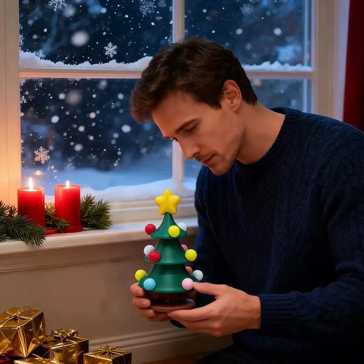 Christmas Gift Dancing Rotating Christmas Tree Toy Halloween Christmas Decoration Desktop Ornamen Party Favor Children Gifts