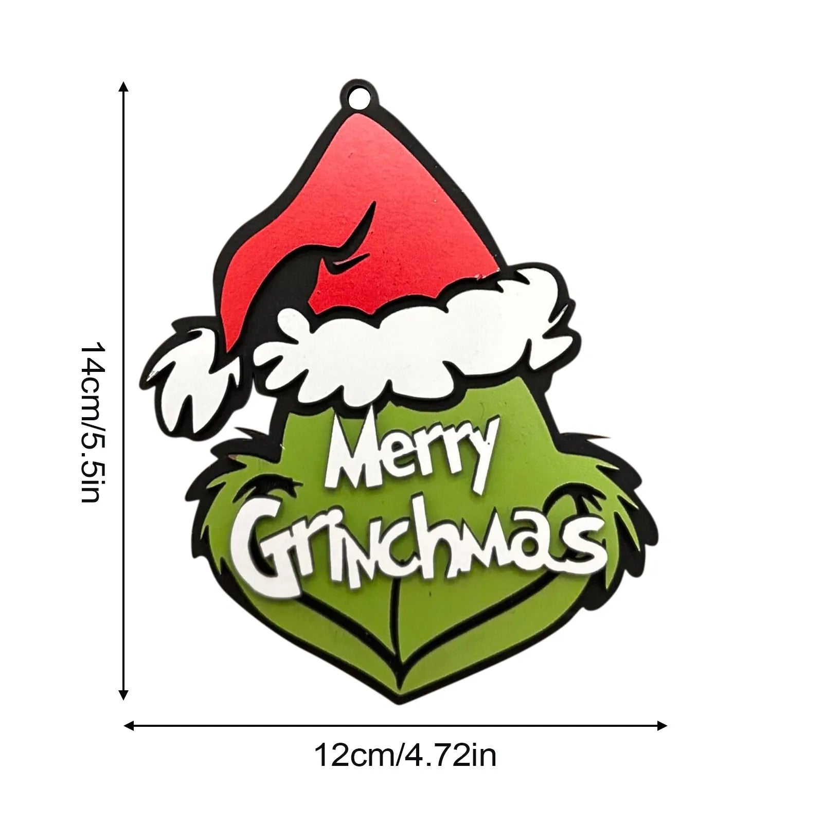 Grinchs Christmas Tree Decorations, Christmas Cute Wooden Hanging Ornaments For Tree, Christmas Decor Indoor Home Party Gifts