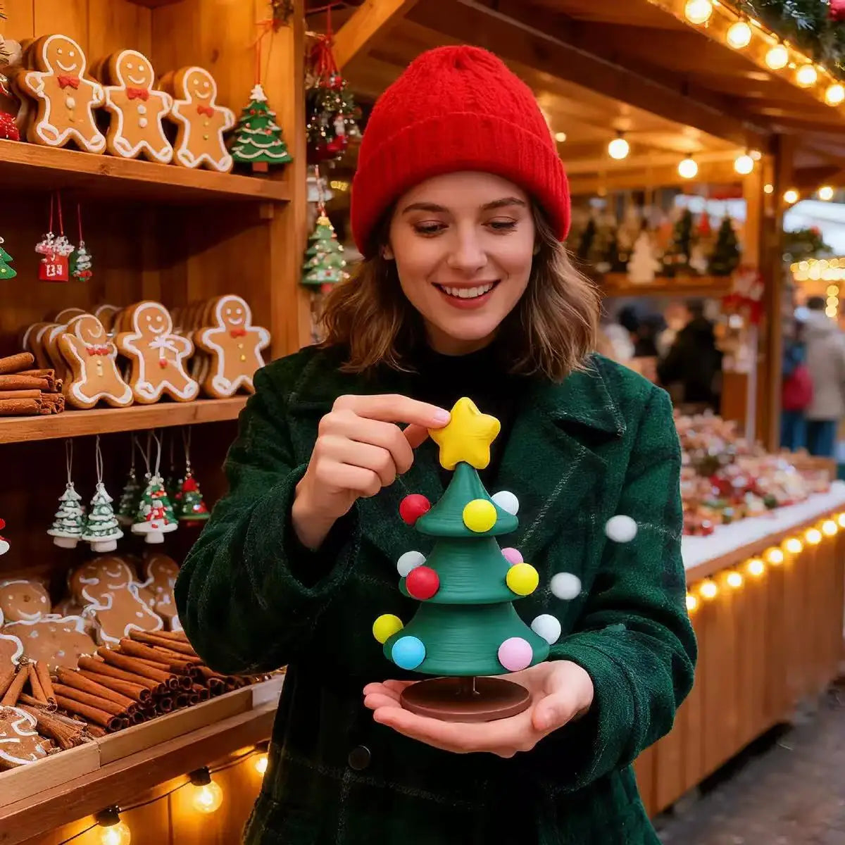 Christmas Gift Dancing Rotating Christmas Tree Toy Halloween Christmas Decoration Desktop Ornamen Party Favor Children Gifts