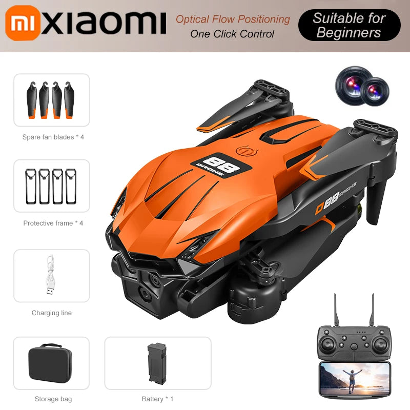 Xiaomi D88 Drone 8K Aerial Professional Hd Aerial Photography Obstacle Avoidance Brushless Motor Dual-camera 1-key return Drone