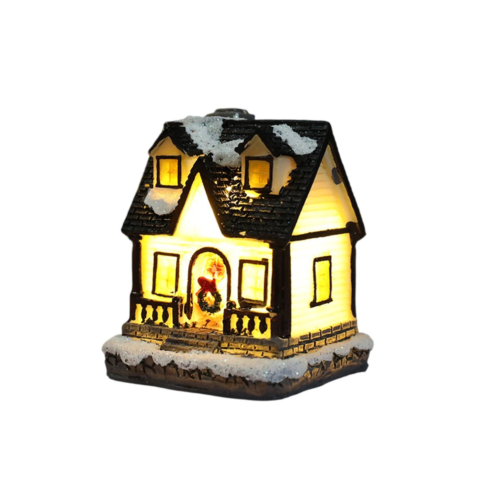 Christmas Houses Christmas Decoration With Lights Room Tabletop Supplies Festive Atmosphere Ornament Holiday Gift