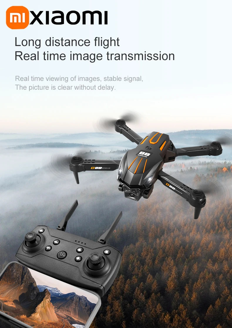 Xiaomi D88 Drone 8K Aerial Professional Hd Aerial Photography Obstacle Avoidance Brushless Motor Dual-camera 1-key return Drone