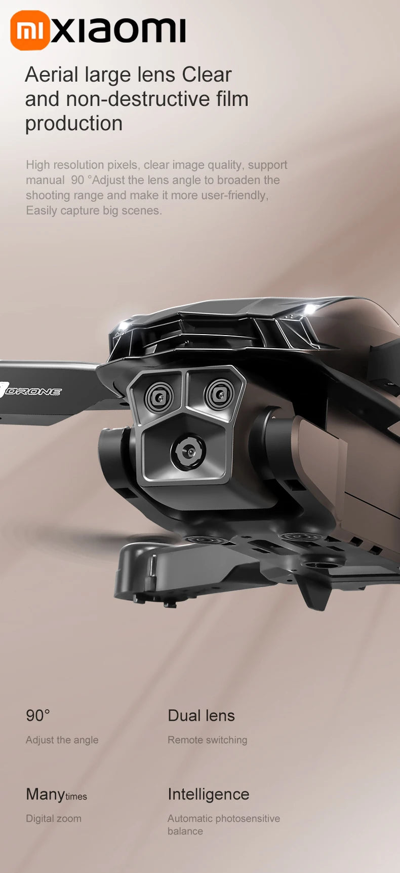 Xiaomi D88 Drone 8K Aerial Professional Hd Aerial Photography Obstacle Avoidance Brushless Motor Dual-camera 1-key return Drone