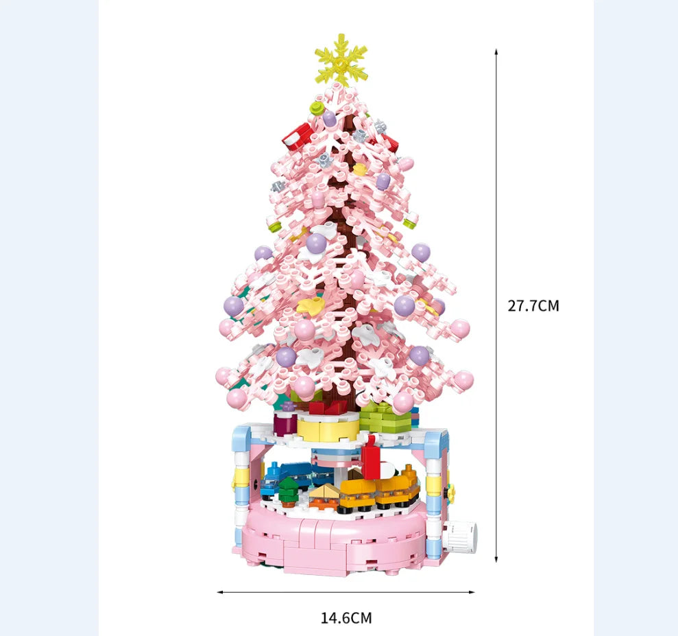 Christmas presents Christmas Tree Building Block Assembly accessories DIY building block potted Christmas tree