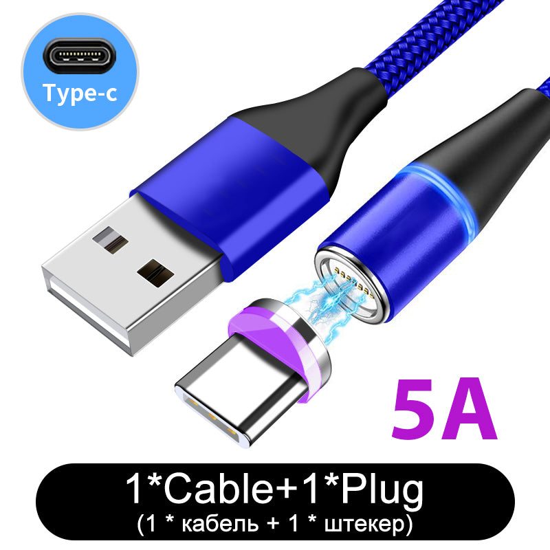 Nylon Braided Fast Charging Magnetic Data Cable