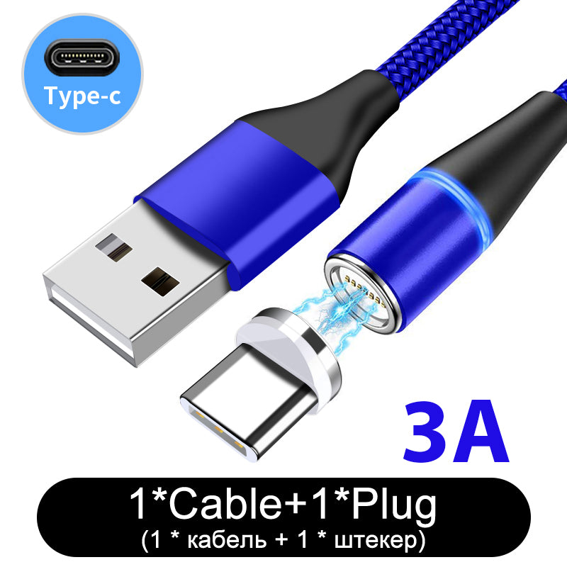 Nylon Braided Fast Charging Magnetic Data Cable